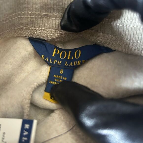 Polo RALPH LAUREN Beige JOGGERS All Over Pony SWEATPANTS - Picture 4 of 5